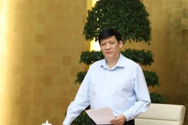 Quyền Bộ trưởng Bộ Y tế Nguyễn Thanh Long. (Ảnh: Văn Điệp/TTXVN) 