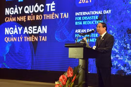 Phó Thủ tướng Lê Văn Thành phát biểu tại buổi lễ. (Nguồn: baochinhphu.vn) 