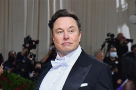 Tỷ phú Elon Musk tại một sự kiện ở New York, Mỹ ngày 2/5/2022. (Ảnh: AFP/TTXVN) 