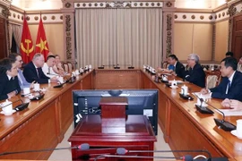 Quang cảnh buổi tiếp. (Ảnh: Xuân Khu/TTXVN)