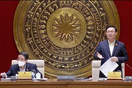 Chủ tịch Quốc hội Vương Đình Huệ phát biểu. (Ảnh: Doãn Tấn/TTXVN) 