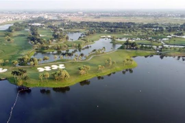 Một góc sân Golf Đầm Vạc. (Ảnh: Hoàng Hùng/TTXVN) 