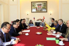 Quang cảnh buổi gặp mặt. (Ảnh: TTXVN) 