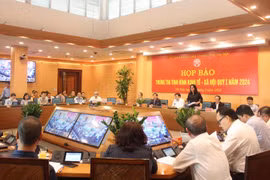 Toàn cảnh buổi họp báo. (Ảnh: Nguyễn Thắng/TTXVN)