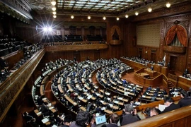Quang cảnh phiên họp Quốc hội Nhật Bản ở thủ đô Tokyo ngày 18/1/2021. (Ảnh: AFP/TTXVN) 