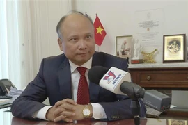 Đại sứ Đinh Toàn Thắng, Đại diện thường trực của Chủ tịch nước bên cạnh Hội đồng thường trực Pháp ngữ (CPF) và Tổ chức Quốc tế Pháp ngữ (OIF). (Ảnh: Nguyễn Thu Hà/TTXVN)