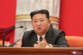Nhà lãnh đạo Triều Tiên Kim Jong-un. (Ảnh: KCNA/TTXVN) 
