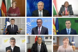 Cuộc họp trực tuyến của WHO ngày 24/5. (Nguồn: AFP/TTXVN) 