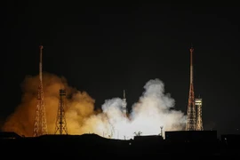 Tàu vũ trụ Soyuz MS-23 của Nga được phóng lên ISS từ sân bay vũ trụ Baikonur, Kazakhstan, ngày 24/2/2023. (Ảnh: AFP/TTXVN)