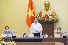 Chủ tịch Quốc hội Vương Đình Huệ phát biểu. (Ảnh: Doãn Tấn/TTXVN) 