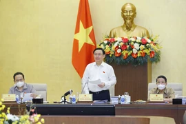 Chủ tịch Quốc hội Vương Đình Huệ phát biểu. (Ảnh: Doãn Tấn/TTXVN) 