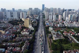 Hà Nội nhìn từ trên cao. (Ảnh: Huy Hùng/TTXVN) 