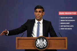 Thủ tướng Anh Rishi Sunak. (Ảnh: AFP/TTXVN)