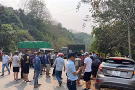 Hiện trường một vụ tai nạn gây ùn tắc giao thông. (Ảnh: TTXVN phát) 