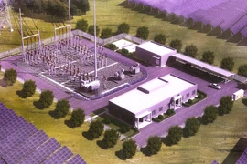 Phối cảnh nhà máy điện Mặt Trời Phước Ninh. (Nguồn: Vietnam+) 