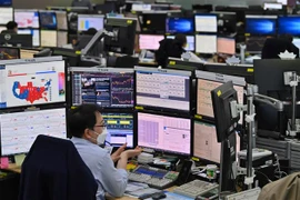 Chỉ số KOSPI của Hàn Quốc trong phiên 4/11. (Nguồn: AFP/TTXVN) 