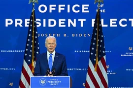 Tổng thống đắc cử Mỹ Joe Biden phát biểu tại Wilmington, Delaware, ngày 1/12/2020. (Nguồn: AFP/TTXVN) 