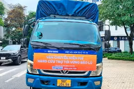 Chương trình sẽ tiếp nhận các đơn hàng có khối lượng 3,5-5-7 tấn tại các điểm cầu ở Hà Nội và vận chuyển tới vùng bị ảnh hưởng bão lũ. (Nguồn: Báo Giao thông)