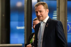 Thủ tướng Slovakia Igor Matovic tới tham dự một hội nghị ở Brussels, Bỉ ngày 19/7/2020. (Nguồn: AFP/TTXVN) 