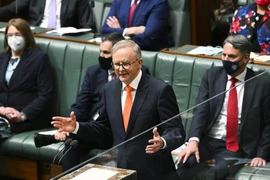Thủ tướng Anthony Albanese phát biểu trong phiên họp đầu tiên của Quốc hội khóa 47. (Nguồn: AAP/AP) 
