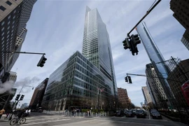 Trụ sở ngân hàng Goldman Sachs ở New York, Mỹ. (Ảnh: AFP/TTXVN) \