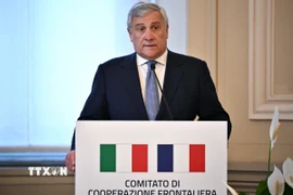 Ngoại trưởng Italy Antonio Tajani. (Ảnh: AFP/TTXVN)