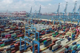 Một cảng hàng hóa ở tỉnh Sơn Đông, Trung Quốc. (Nguồn: AFP/TTXVN) 