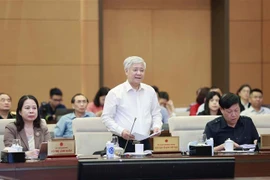 Chủ tịch Ủy ban Trung ương Mặt trận Tổ quốc Việt Nam Đỗ Văn Chiến phát biểu. (Ảnh: Doãn Tấn/TTXVN)