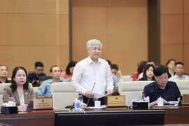 Chủ tịch Ủy ban Trung ương Mặt trận Tổ quốc Việt Nam Đỗ Văn Chiến phát biểu. (Ảnh: Doãn Tấn/TTXVN)