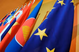 Từ năm 1977, quan hệ hợp tác ASEAN-EU không ngừng phát triển cả về chiều rộng, lẫn chiều sâu và được nâng cấp lên Đối tác chiến lược vào năm 2020. (Nguồn: Reuters) 