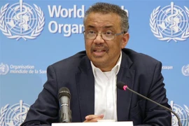 Tổng Giám đốc WHO Tedros Adhanom Ghebreyesus phát biểu tại cuộc họp báo ở Geneva, Thụy Sĩ ngày 22/1/2020. (Nguồn: THX/TTXVN) 
