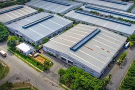 Phối cảnh các công trình nhà máy, xí nghiệp theo dự kiến quy hoạch phân khu chức năng tỷ lệ 1/2000 dự án hạ tầng Khu công nghiệp Vĩnh Thạnh (giai đoạn 1). (Nguồn: Ban Quản lý Các Khu Chế xuất và Công nghiệp Cần Thơ)