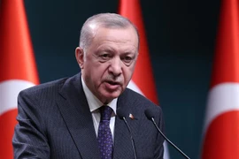 Tổng thống Thổ Nhĩ Kỳ Recep Tayyip Erdogan. (Ảnh: AFP/TTXVN) 