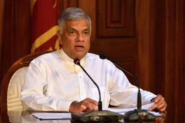 Tổng thống của Sri Lanka Ranil Wickremesinghe. (Ảnh: AFP/TTXVN) 