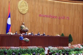 [Photo] Chủ tịch nước tại Kỳ họp lần thứ nhất, Quốc hội Lào khóa IX