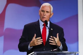 Cựu Phó Tổng thống Mỹ Mike Pence phát biểu tại Las Vegas, Nevada, ngày 18/11/2022. (Ảnh: AFP/TTXVN)