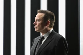Tỷ phú Elon Musk tại một sự kiện ở Gruenheide, Đức. (Ảnh: AFP/TTXVN) 