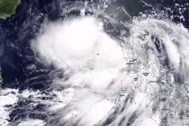 Hình ảnh vệ tinh của cơn bão Nuri. (Nguồn: NASA) 