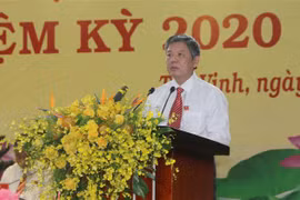 Ông Ngô Chí Cường đắc cử Bí thư Tỉnh ủy Trà Vinh nhiệm kỳ 2020-2025. (Ảnh: Thanh Hòa/TTXVN) 