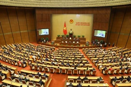 Toàn cảnh phiên bế mạc Kỳ họp thứ 11, Quốc hội khóa XIV. (Ảnh: Văn Điệp/TTXVN) 