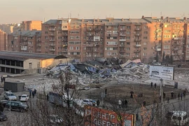 Hiện trường vụ nổ. (Nguồn: azerbaycan24.com) 
