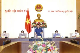 Chủ tịch Quốc hội Vương Đình Huệ phát biểu. (Ảnh: Doãn Tấn/TTXVN) 