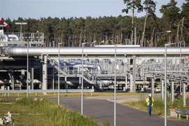 Đường ống dẫn khí đốt Dòng chảy phương Bắc 2 tại Lubmin, Đức. (Ảnh: AFP/TTXVN) 
