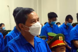 Cựu Chủ tịch Ủy ban Nhân dân thành phố Hạ Long (kiêm Trưởng Ban quản lý Vịnh Hạ Long) Phạm Hồng Hà tại phiên tuyên án. (Ảnh: Đức Hiếu/TTXVN)