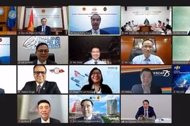 Quang cảnh hội thảo trực tuyến. (Ảnh: TTXVN phát) 