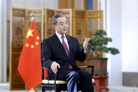 Ủy viên Quốc vụ, Bộ trưởng Ngoại giao Trung Quốc Vương Nghị trả lời phỏng vấn tại Bắc Kinh, Trung Quốc, ngày 2/1/2021. (Nguồn: THX/TTXVN) 