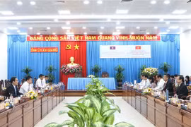 Quang cảnh buổi làm việc. (Ảnh: Công Mạo/TTXVN) 