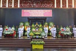 Tổ chức trọng thể Lễ tang 3 Liệt sỹ Cảnh sát phòng cháy chữa cháy