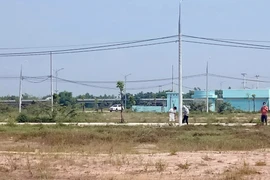 Đất nền tại Khu đô thị Đông Cầu Chìm, thị trấn Nam Phước (Duy Xuyên, Quảng Nam). (Ảnh: Đoàn Hữu Trung/TTXVN)