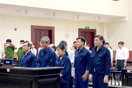 Tuyên án các bị cáo trong ngày 3/4. (Ảnh: TTXVN phát)